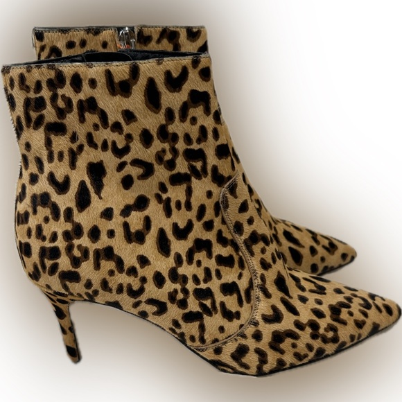Halogen Ashlee Leopard Print Booties (Genuine Calf Hair)-Size 8 - Picture 3 of 10